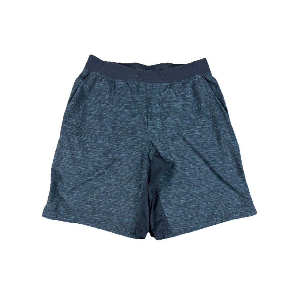 Lululemon T.H.E. Short Mens Size Large Heathered Blue 9" Inseam Training *